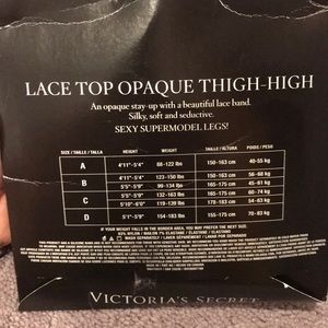 Victoria's Secret Intimates & Sleepwear - Victoria Secret Lace Top Opaque thigh-high Victoria's Secret Intimates & Sleepwear - Victoria Secret Lace Top Opaque thigh-high